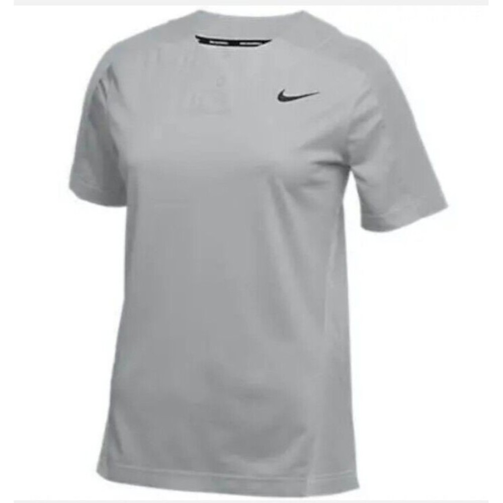 Nike Softball Jersey SZ Medium Gray AV6715-058 Women's One Button Vapor NWT